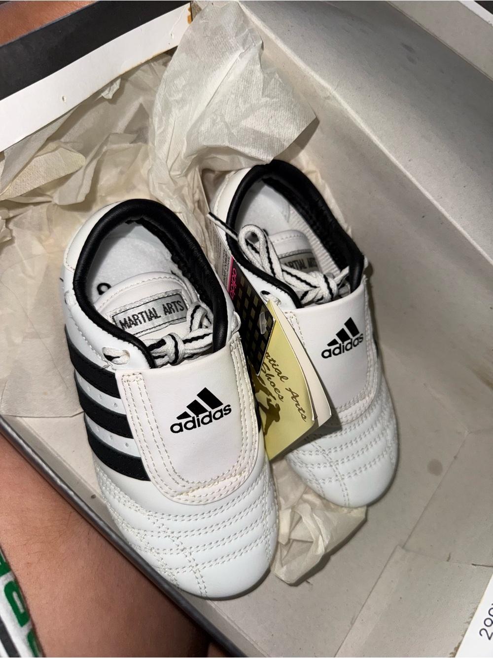 adidas Kids White and Black Training Sneakers